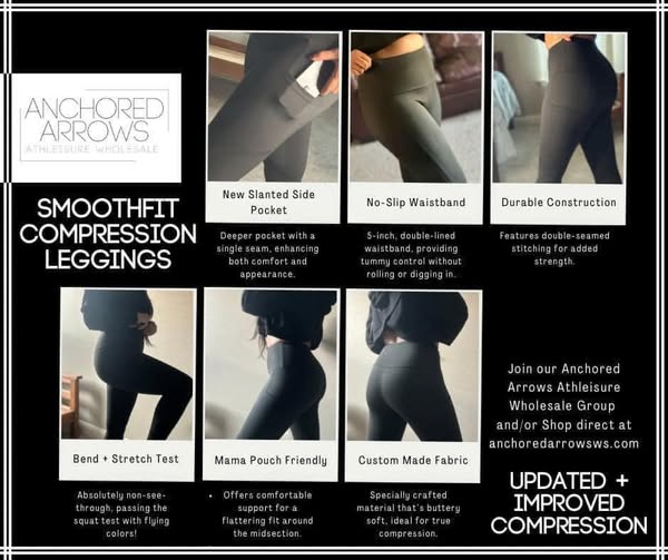 ENDS 9/8/25 - PREORDER: SmoothFit Compression Leggings| Full Length