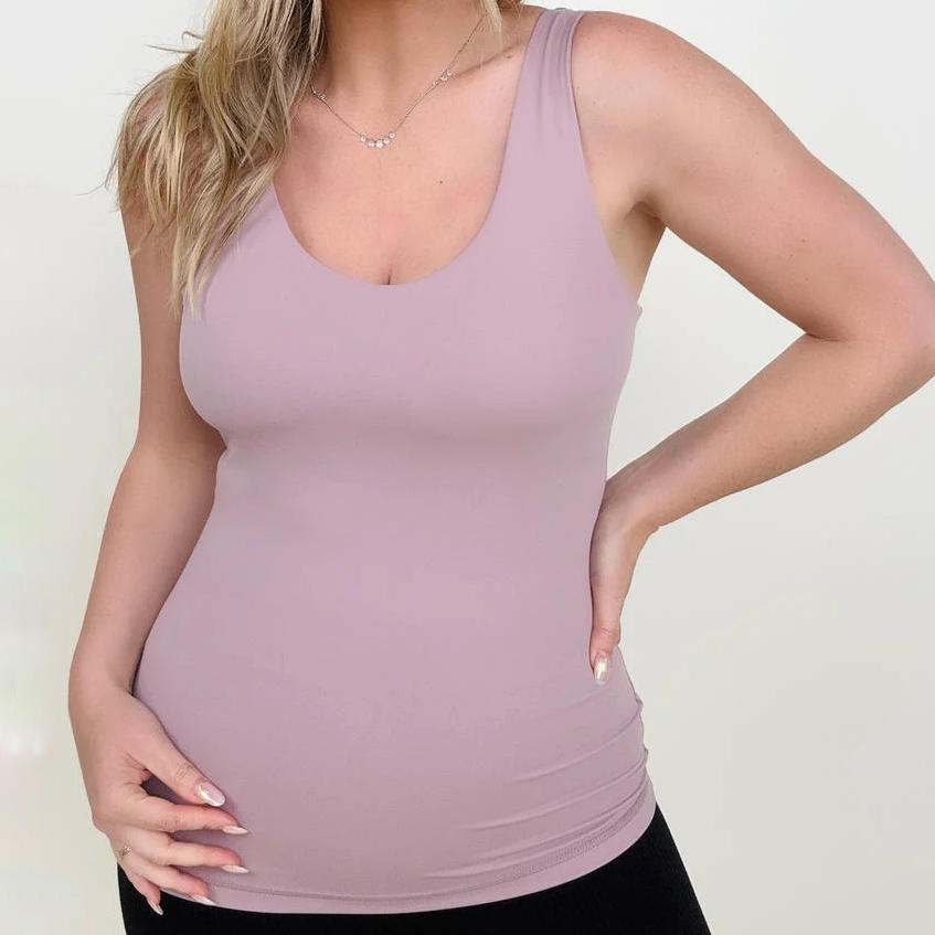 11 Colors - FawnFit Long Length Lift Tank 2.0 with Built-in Bra
